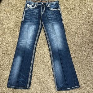 Men’s Rock Revival Byron Boot jeans sz 36 - 33 long